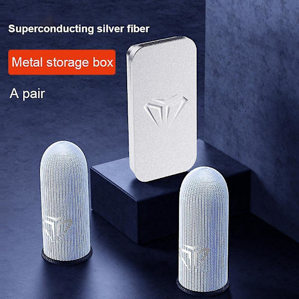 Gaming Finger Sleeves - 2 par | Anti-Slip Thumb Finger Sleeves för PUBG Mobile 08 1par med låda