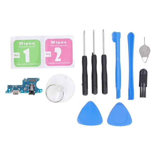 Original USB-ladeport Dock-kontaktkort Flexkabel-erstatning for Samsung A02S for A025F europeisk versjon