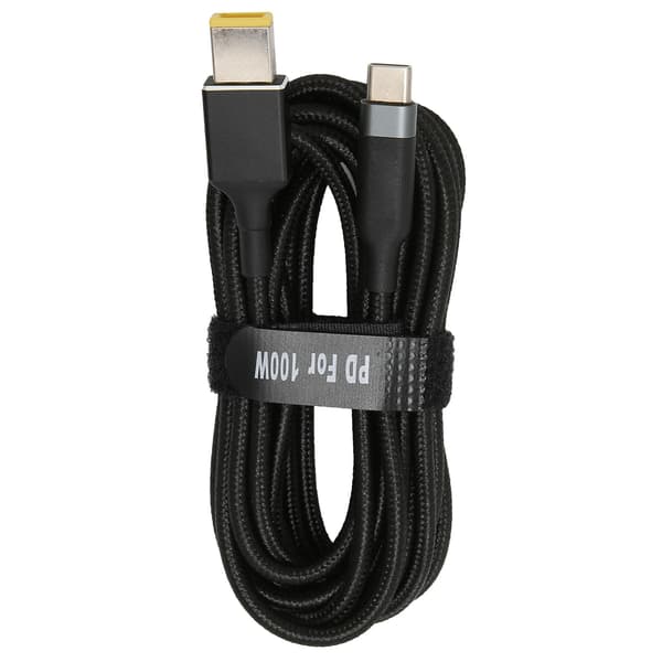 JORINDO PD-laddarkabel USB C till lång SlimTip strömladdningskabel för ThinkPad (2 meter)