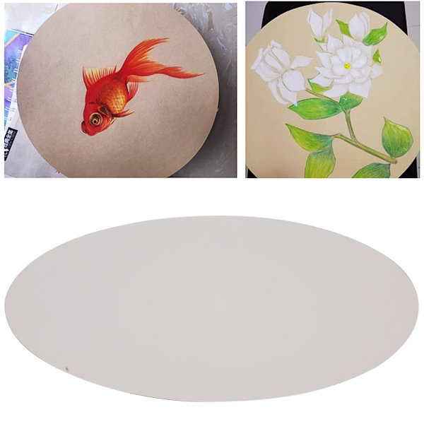 20 st runda papper tjocka handritningsskiss DIY kartong hantverk vitt papper