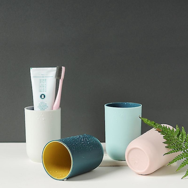 Tandborsthållare i Plast Tandborstmuggar Tandborstglas, för Badrum Kök, 4 Stycken