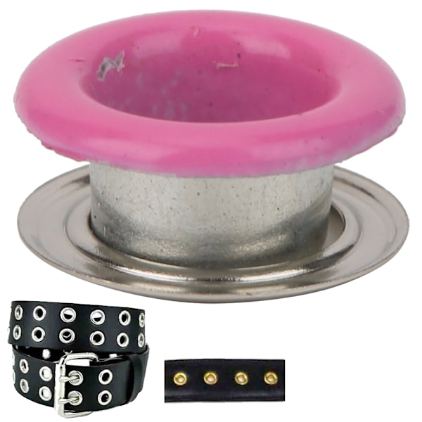 200 set blandade färgade metallhål Grommets läderhantverk Scrapbooking kort hål 6MM