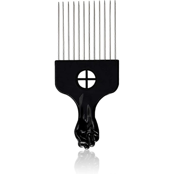 Metal Afro Kam Professionel Glattekam Bredtandet Hårkam, 1 stk