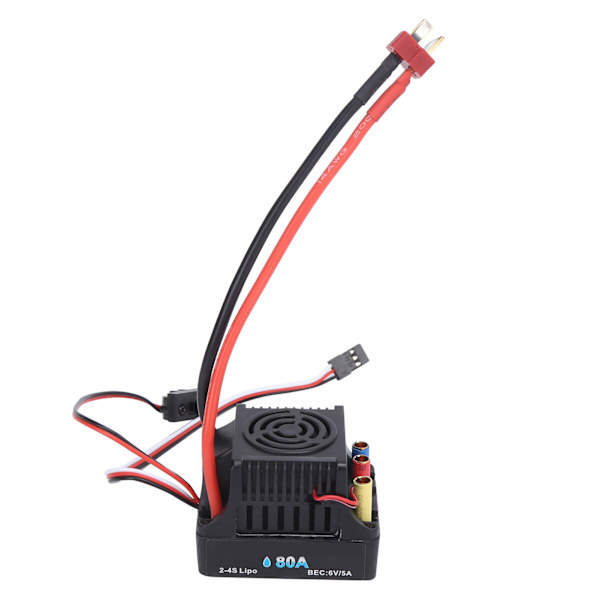RC 80A børsteløs vanntett ESC elektronisk hastighetskontroller for 1/8 RC biloppgraderingsdeler