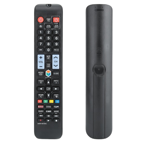 2 STK Multifunksjons TV-fjernkontroll med store knapper for Samsung A59-00784C TV