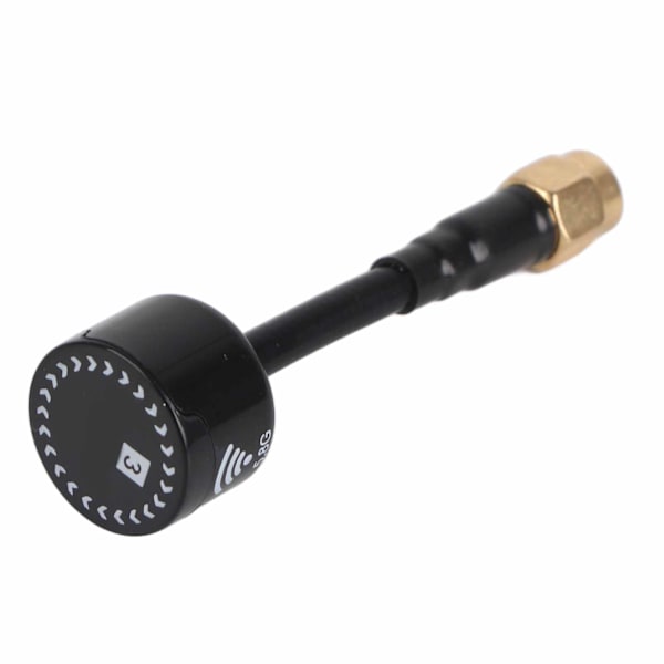 5,8 GHz 3dBi RHCP højforstærkningsantenne til FPV Racing Drone RC-dele tilbehør (Noir Aiguille Intérieure SMA) Noir Aiguille intérieure SMA