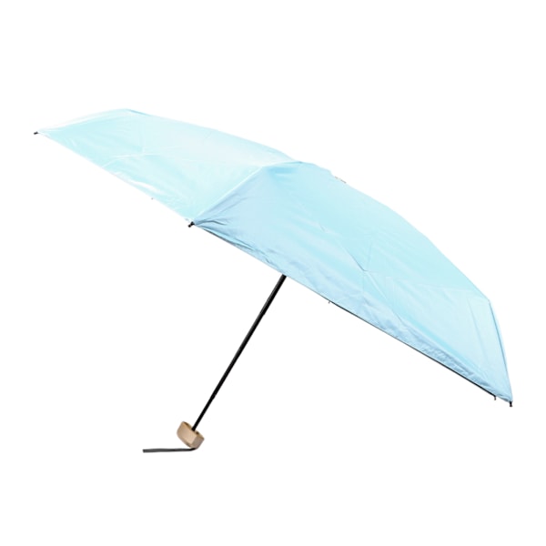 6 Rib Umbrella Impact Cloth UV Beskyttelse Robust Bærbar Folde Paraply til Mænd Kvinder