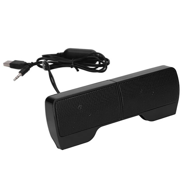 Laptophögtalare USB driven trådbunden bildskärm Soundbar Stereoljud med skärmklämma för bildskärm Notebook Tabletter TV
