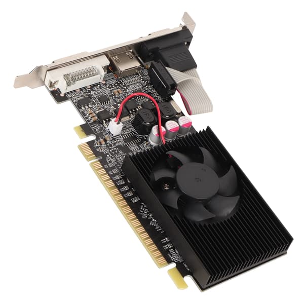 GT210 1G DDR3 64bit Grafikkort Understøtter HD Multimedia Interface DVI VGA Gaming Grafikkort med Køleventilator