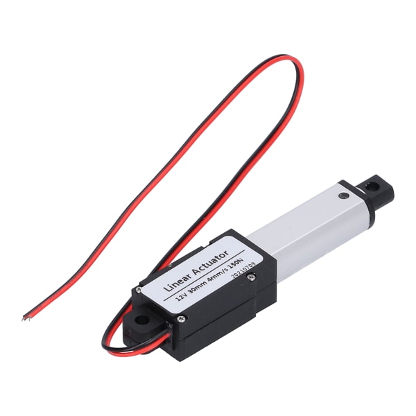 Lineær aktuator 30 mm DC 12V støjreducerende kortslutningsbeskyttelse Vandtæt Mini elektrisk lineær aktuator 4 mm/s-150N