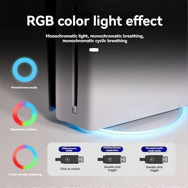 RGB-pystyteline PS5:lle ja PS5 Slimille, Plug and Play
