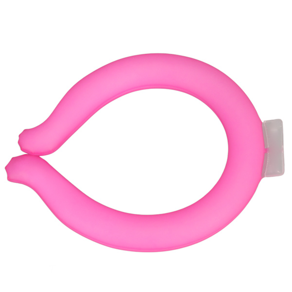 Kylhalsrör Återanvändbar Halskylare Handsfree Värmeavledning Bärbar Kylhalsband för Sommarkontor 23 Fryspunkt M Storlek Rosa