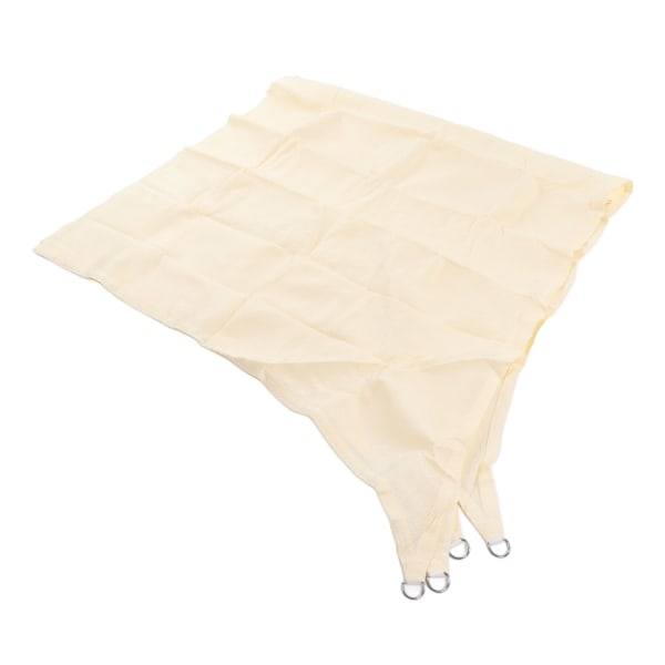 Solsejl i vandtæt polyester med UV-beskyttelse og rustfri stål D-ring til have, swimmingpool 9,8x9,8ft