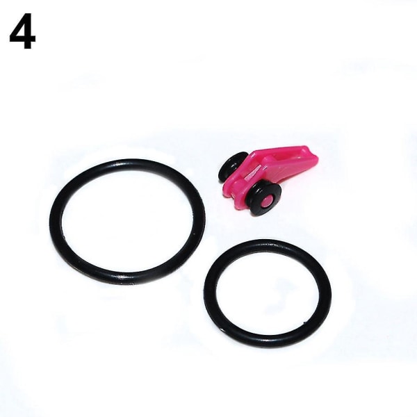 3-delad rosa fiskespö Säkra krokhållare/lockhållare