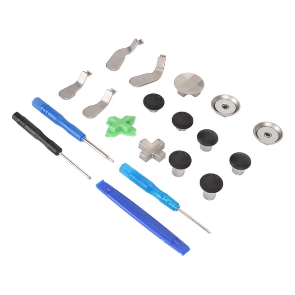 15 i 1 Kontroller-Paddler, Tommelpinner, Tilbehør, Utskifting, Rustfritt Stål, Kontroller-Joystick-Deler for Xbox One Elite