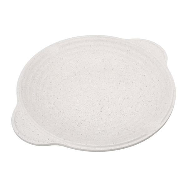 Korean BBQ Non Stick Barbecue Grill Pan White 32cm Grill Plate for Induction Cooker