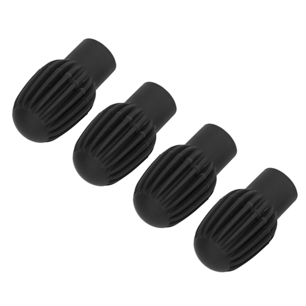 4 stk silikone trommestikker spidser Silent Practice Drum Mute Dampener Percussion Accessories Sort