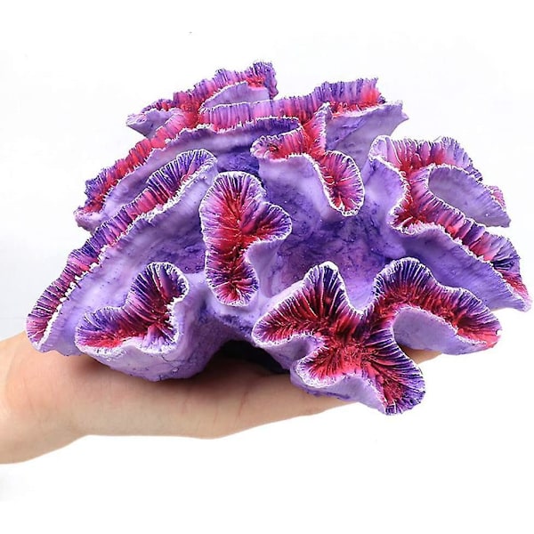 1 Stykke Poly Korall TRIM, Akvarium Korall TRIM 16,5 x 14 x 6,9 cm