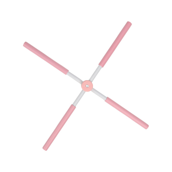 Yogapinnar Stretching Tool Puckelback Corrector Sticks Infällbar rygghållningskorrigeringsstav för vuxet barn Rosa
