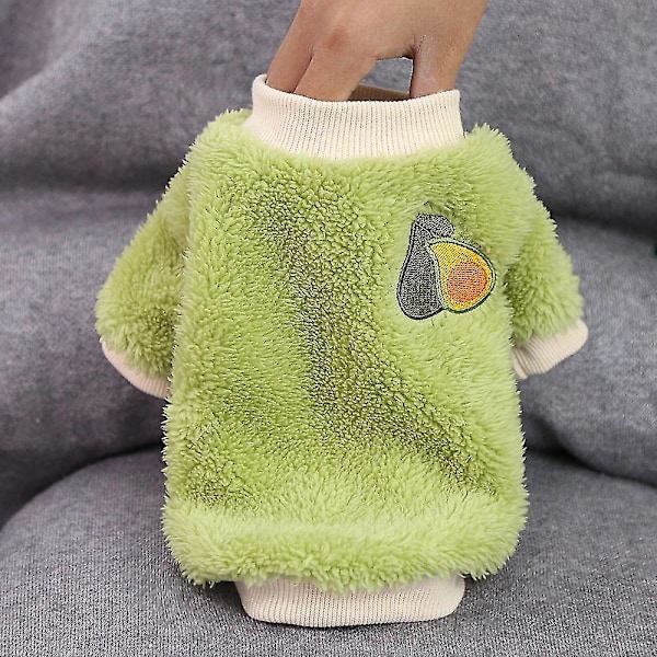Varm Fleece-tröja för små hundar - Grön XL
