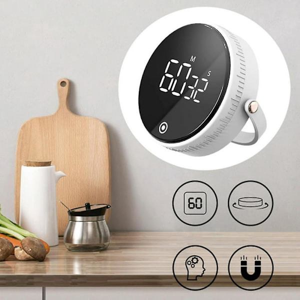 Digital Køkken Timer med Høj Alarm og Nedtællings Stopur