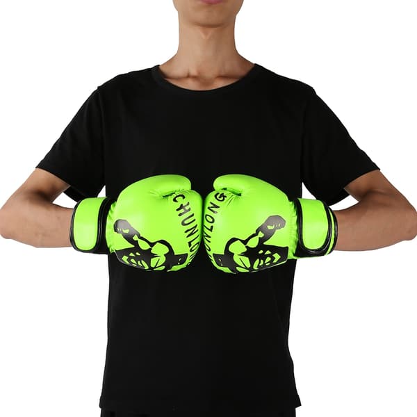 1 par boxhandskar Sanda Boxhandskar Kenpo Träningsutrustning för vuxna barn grön