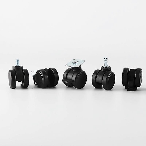 Kontorsstol Soffa Svängbar Bromshjul Grip Ring Stam Set om 4