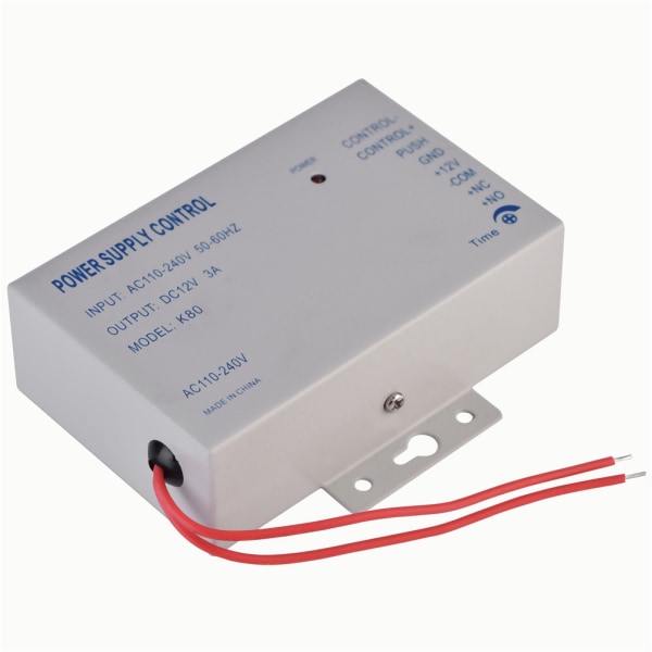 Ingång AC110V-240V Utgång DC 12V 3A 30W Power för dörrkontrollsystem