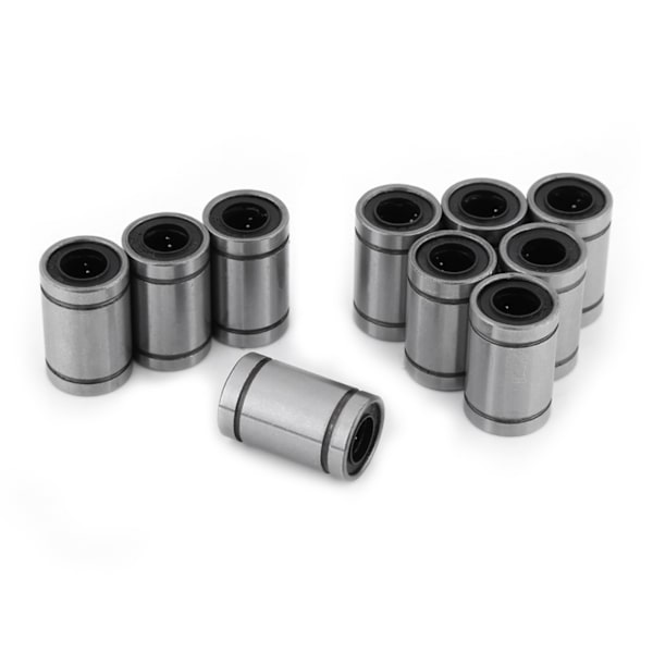 10 st LM8UU 8 mm linjär rörelse kullagerbussning för 8 mm stång 3D-skrivare CNC delar