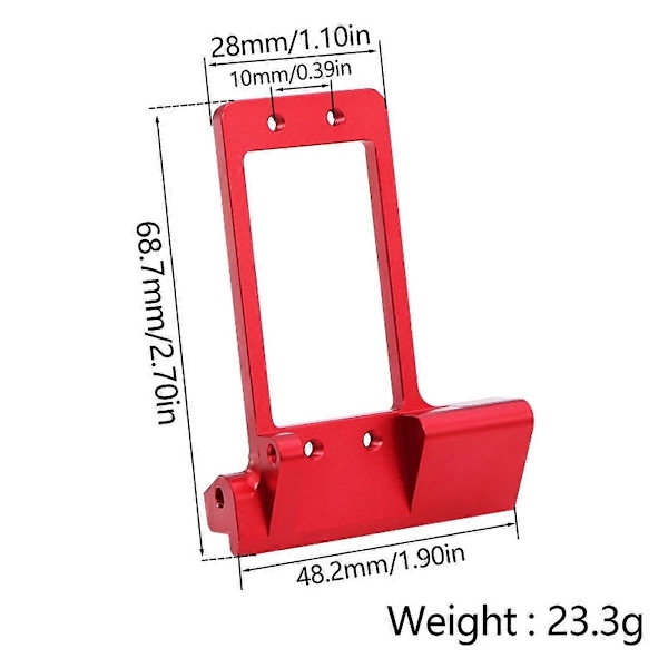 Foraksel BAT Servobeslag til 1/10 RC Crawler Bil F9 DIY sort