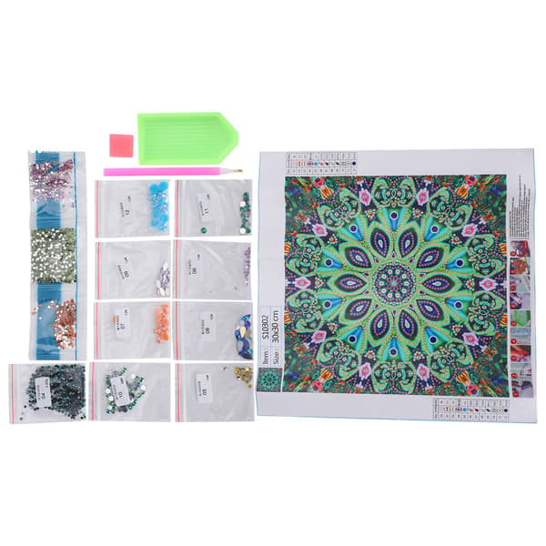 5D Specialformad Diamantmålning Mandala Blomma DIY Dekorativt Vardagsrum Sovrum Hantverk