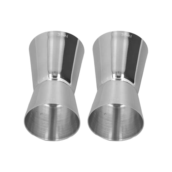 Cocktail Shaker Dobbelthodet Kopp Rett Kant Design Klassisk Stil Rustfritt Stål Drink Shaker