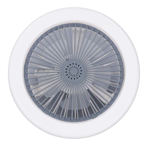 Loftventilatorlampe 85‑265V Justerbar Belysningsventilator med E27 Lampesokkel til Hjemmeværelse