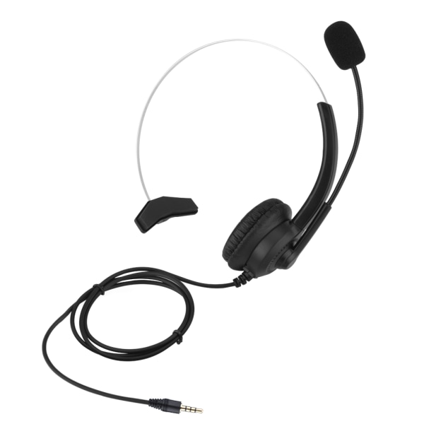 Brusreducerande Call Center-headset Bekvämt bärbart telefonheadset - 3,5 mm kontakt