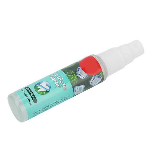 Oral Spray Behandling för dålig andedräkt Lindra muntorrhet Långvarig Fickstorlek Mint Munfräschare Spray 20ml