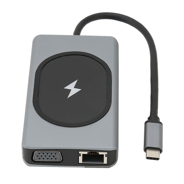 Dockningsstation Typ C till High Definition Multimedia Interface VGA 15W 9 i 1 USB 3.0-hubb