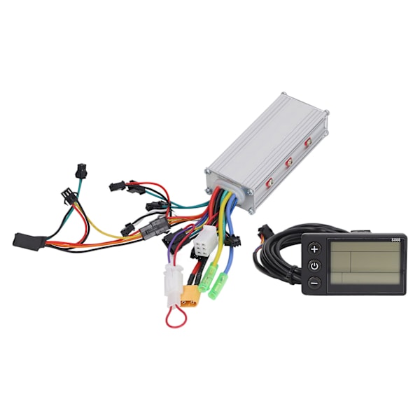 Motor Brushless Controller med S866 LCD Display Panel Kit til Elcykel Scooter 36V 48V 500W 28A