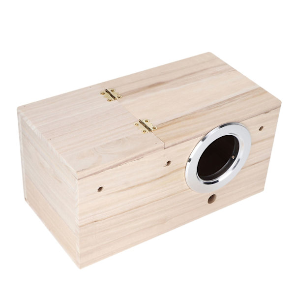 Træ Holdbare Fugle Rede Box Cockatiels Bird Breeding Box House Decoration