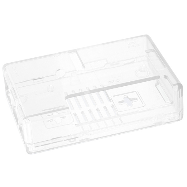 Skal skyddande frostat lådfodral ABS för Raspberry Pi 3B 3B+ D-stil med skruv (transparent)