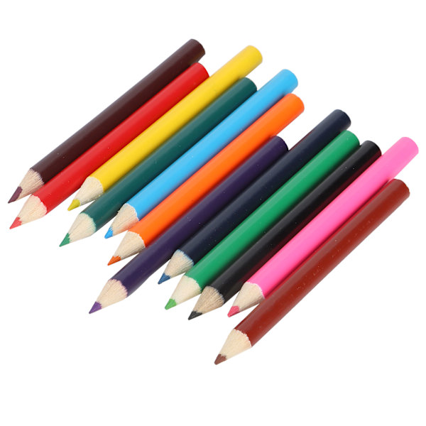Professionella ritfärgade pennor set barns slitstarka trä minipencil