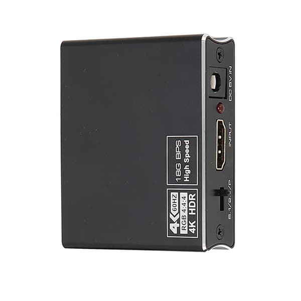 HD Multimedia Interface-omvandlare HD Multimedia Interface till optisk SPDIF och 3,5 mm stereo ljudomvandlare