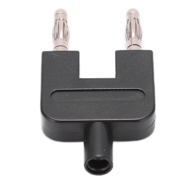 U35 U-formad kortslutning banankontakt Adapter hona till 2 hankontakt svart 4 mm