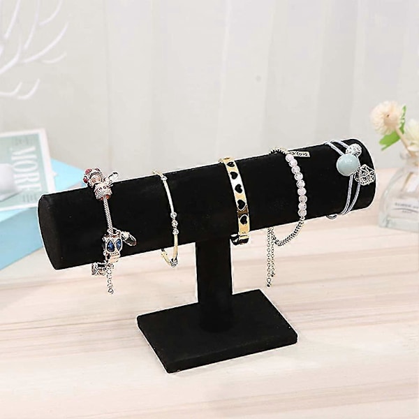 Armbåndsstander, fløjls Scrunch Organizer, T-bar Display Holder