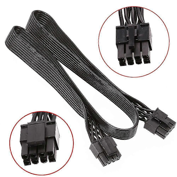 CPU 8-pin hane till EPS-12V moderkortsadapterkabel för modulär strömförsörjning 60C - 4+4-pin hane