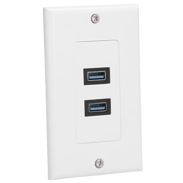 USB 3.0 Väggplatta Dataöverföring 2 Port USB 3.0 Komponent Komposit Väggpanel för Laddning