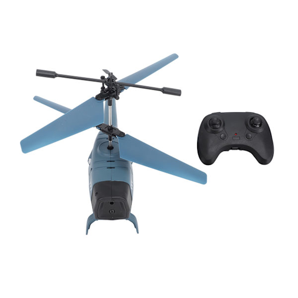 Fjärrkontrollhelikopter 3.5-kanals intelligent hinderundvikande blå fjärrkontrollhelikopter