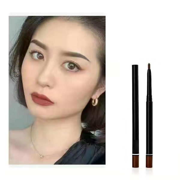 Eyeliner Hienkestävä Luonnollinen Vedenpitävä Ei tahriintunut Eyeliner Pencil Kotikäyttöön Ulkokäyttöön Tummanruskea