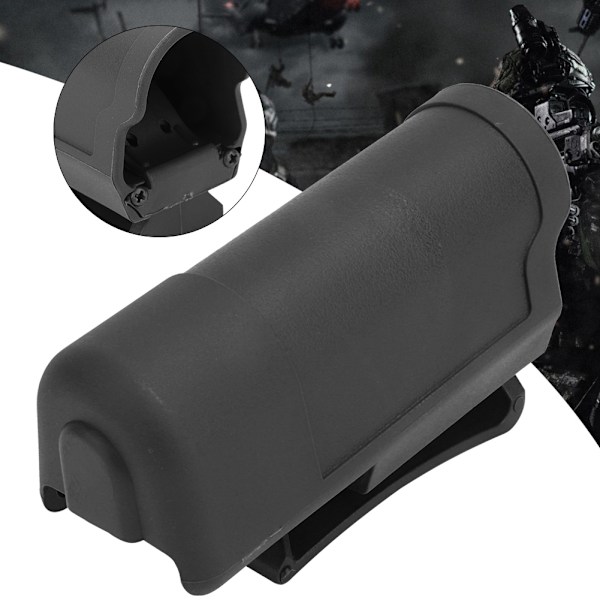 Holdbar ABS Quick Draw Lommelygte Holster til MOLLE Talje Læsning Taktik Ben Holster (Sort)