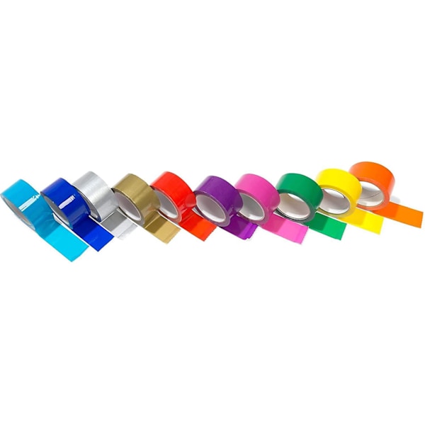 Packtejp, Färgad polypropenhäfttejp, Tyst rullande paketband med akryllim, 5 cm bredd x 16 m längd, Mörkblå