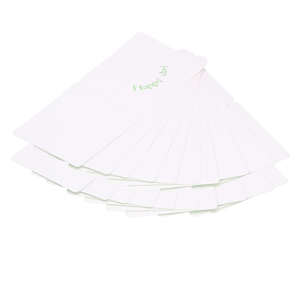 20 st Gratulationskort Enfärgad för att skicka välsignelsegåvotillbehör 20 x 8,5 cm Grönt träd